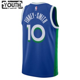 NBA Dallas Mavericks Trikot Dorian Finney-Smith 10 Nike 2022-23 City Edition Blau Swingman - Kinder